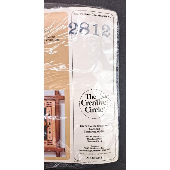 Vintage Creative Circle Star Of Bethlehem Needlecraft Lace Net Jesus Kit 2812 - Picture 3 of 6